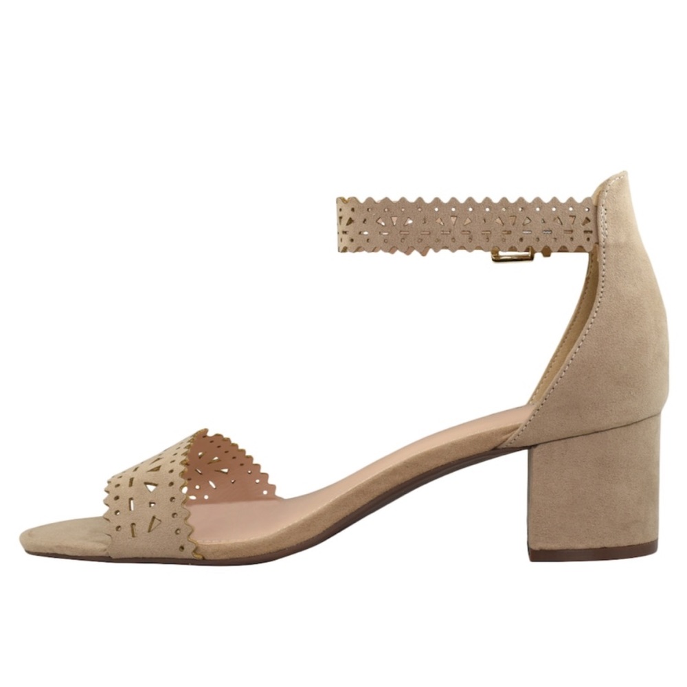 Kelly & Katie | “Tona” Taupe Heeled Sandals - Picture 3 of 6